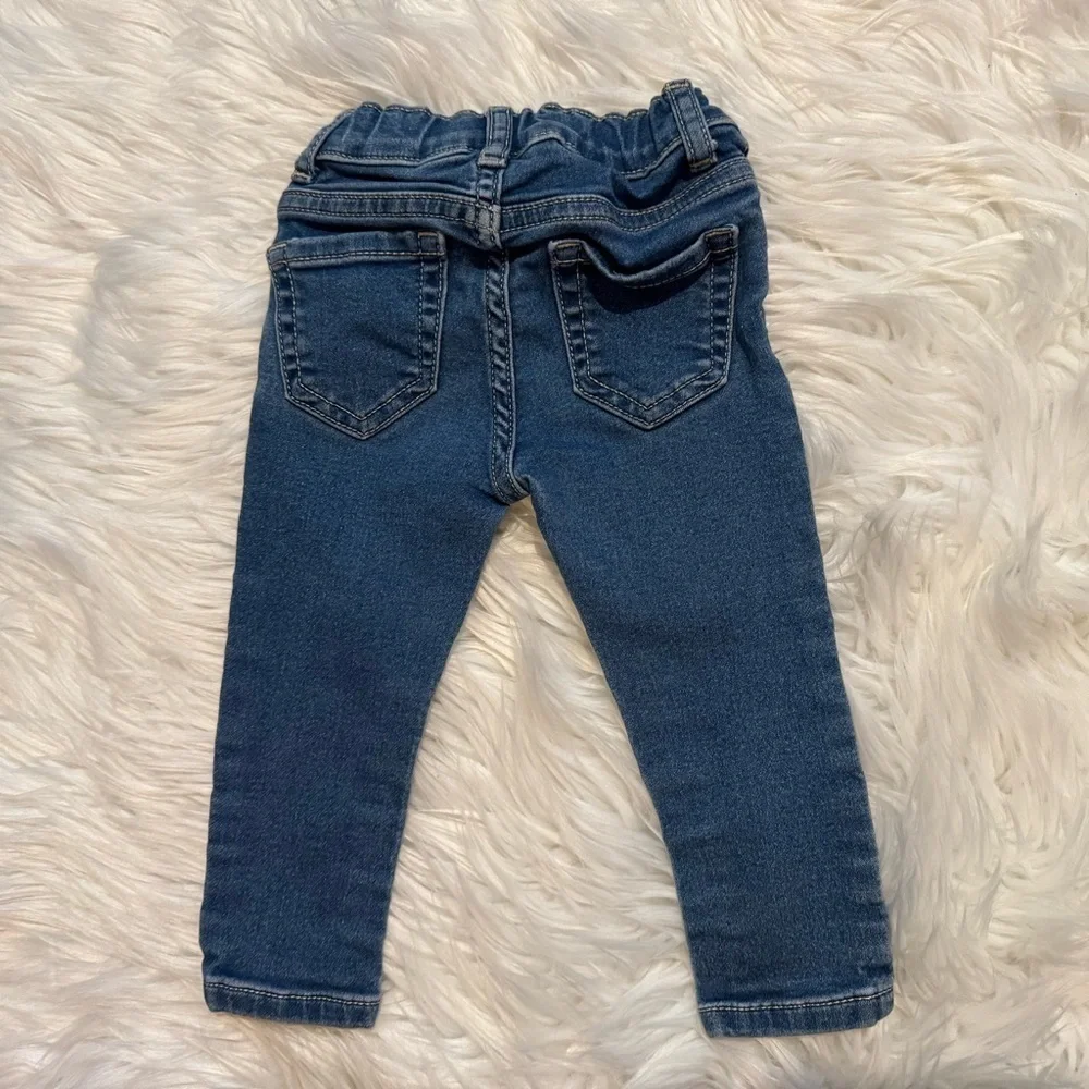 The Children’s Place Toddler Girls‎ Jegging Jeans Blue Adjustable Waist 18-24 M
